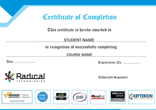 course certificate